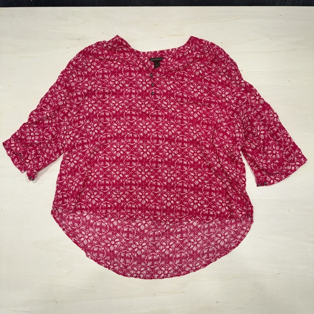 Bit & Bridle Shirt Womens Plus 3X Pink Pattern